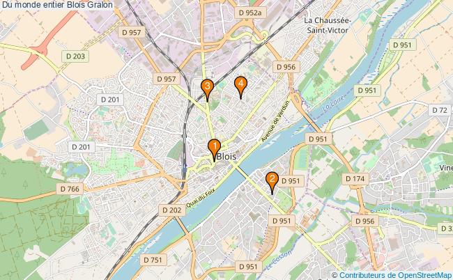 plan Du monde entier Blois Associations Du monde entier Blois : 3 associations