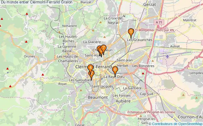 plan Du monde entier Clermont-Ferrand Associations Du monde entier Clermont-Ferrand : 7 associations