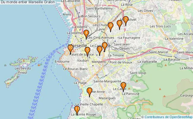 plan Du monde entier Marseille Associations Du monde entier Marseille : 17 associations