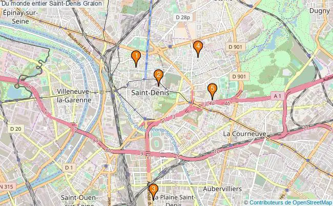 plan Du monde entier Saint-Denis Associations Du monde entier Saint-Denis : 5 associations
