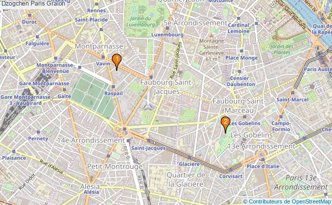 plan Dzogchen Paris Associations Dzogchen Paris : 3 associations
