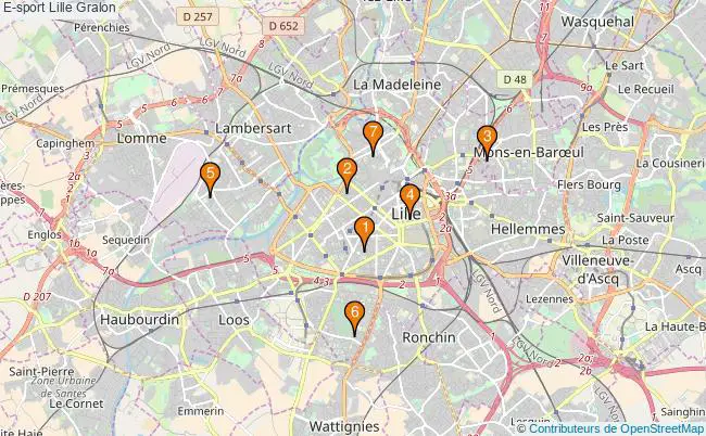 plan E-sport Lille Associations e-sport Lille : 14 associations