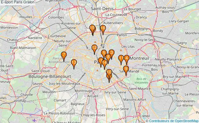 plan E-sport Paris Associations e-sport Paris : 36 associations