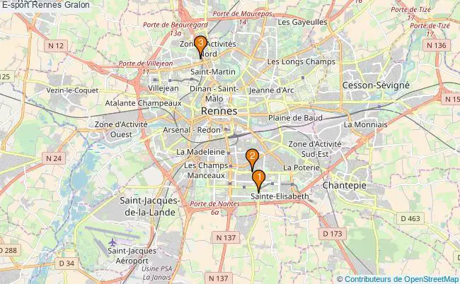 plan E-sport Rennes Associations e-sport Rennes : 6 associations