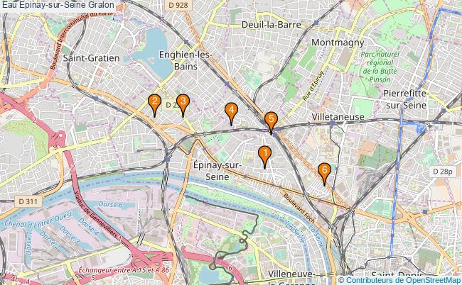plan Eau Epinay-sur-Seine Associations Eau Epinay-sur-Seine : 14 associations