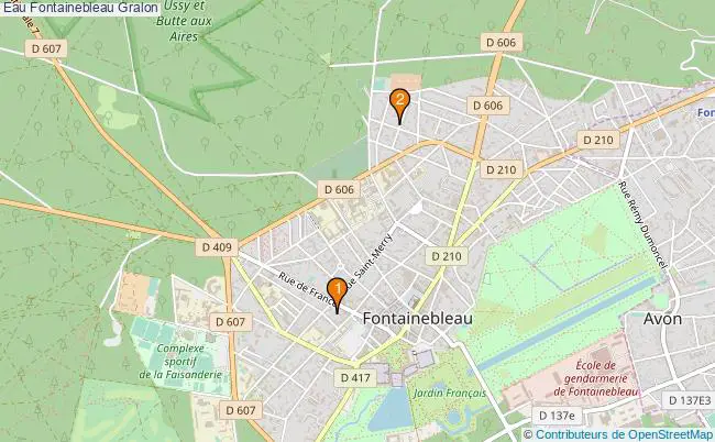 plan Eau Fontainebleau Associations Eau Fontainebleau : 4 associations