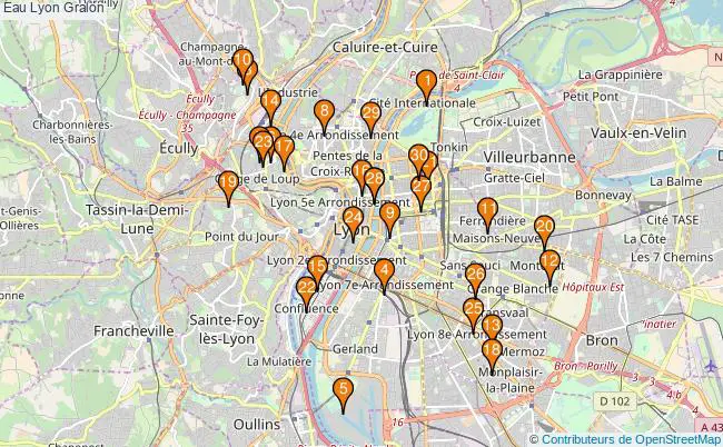 plan Eau Lyon Associations Eau Lyon : 76 associations