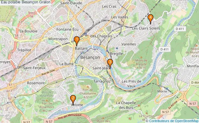 plan Eau potable Besançon Associations eau potable Besançon : 3 associations