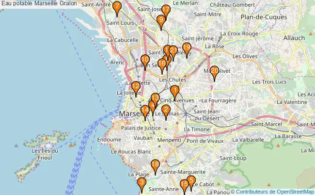 plan Eau potable Marseille Associations eau potable Marseille : 26 associations