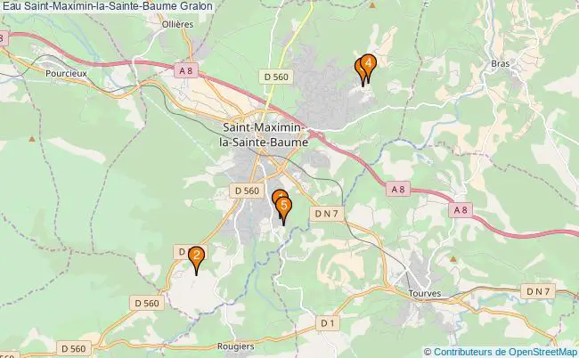 plan Eau Saint-Maximin-la-Sainte-Baume Associations Eau Saint-Maximin-la-Sainte-Baume : 6 associations