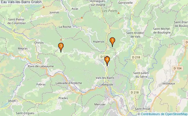 plan Eau Vals-les-Bains Associations Eau Vals-les-Bains : 4 associations