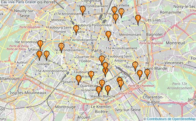 plan Eau vive Paris Associations eau vive Paris : 27 associations