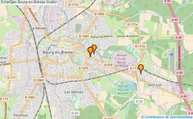 plan Echanges Bourg-en-Bresse Associations echanges Bourg-en-Bresse : 6 associations
