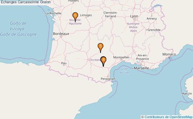 plan Echanges Carcassonne Associations echanges Carcassonne : 8 associations
