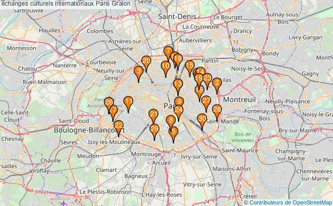 plan échanges culturels internationaux Paris Associations échanges culturels internationaux Paris : 46 associations