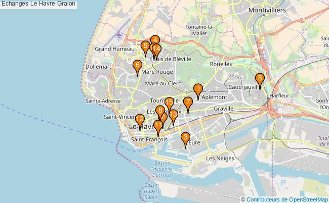 plan Echanges Le Havre Associations echanges Le Havre : 13 associations