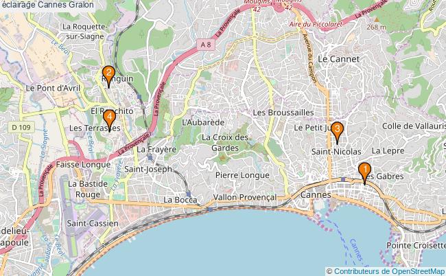 plan éclairage Cannes Associations éclairage Cannes : 4 associations