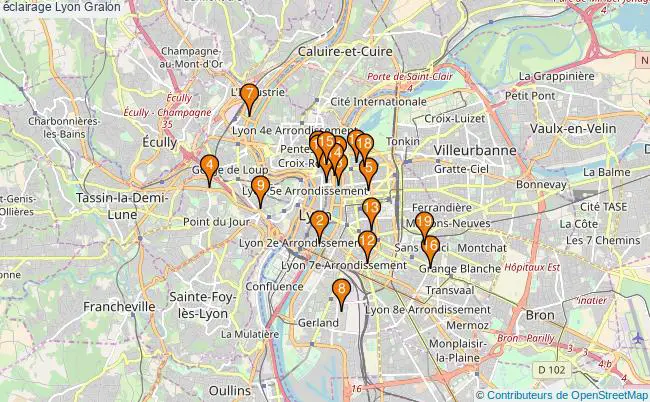 plan éclairage Lyon Associations éclairage Lyon : 20 associations