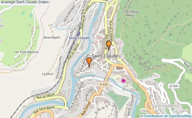 plan éclairage Saint-Claude Associations éclairage Saint-Claude : 2 associations