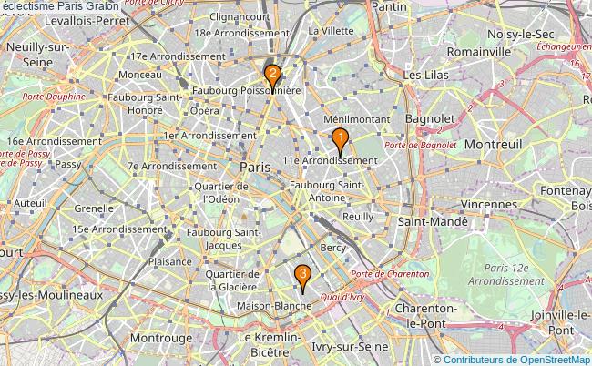 plan éclectisme Paris Associations éclectisme Paris : 5 associations