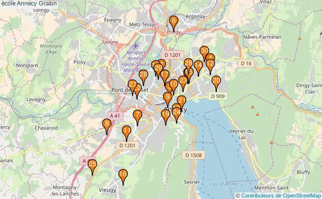 plan école Annecy Associations école Annecy : 55 associations