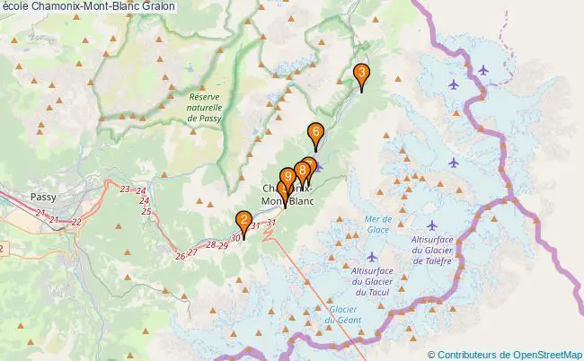 plan école Chamonix-Mont-Blanc Associations école Chamonix-Mont-Blanc : 9 associations