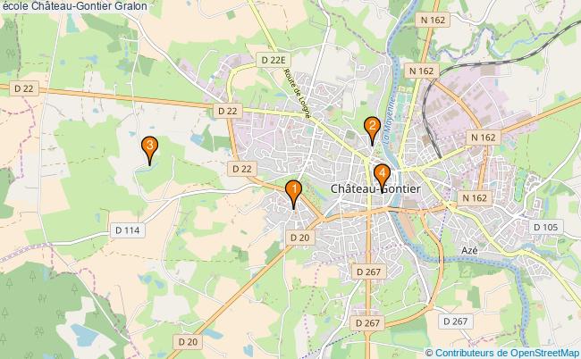 plan école Château-Gontier Associations école Château-Gontier : 6 associations