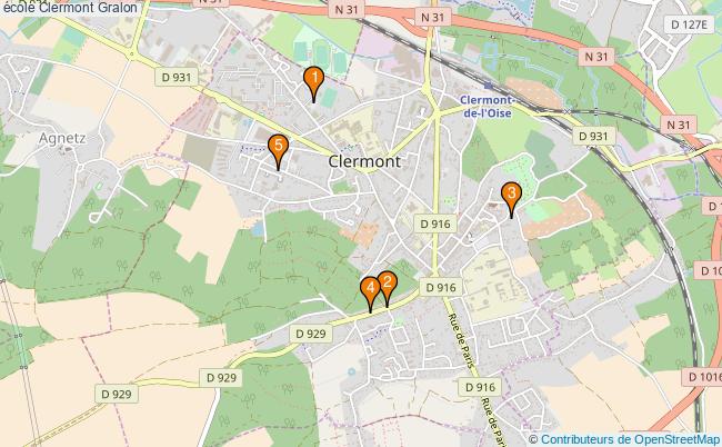 plan école Clermont Associations école Clermont : 5 associations