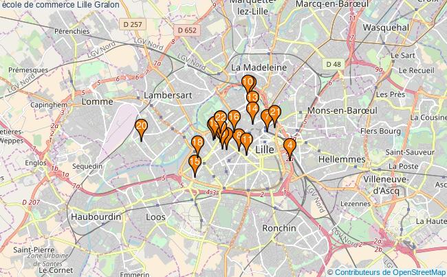 plan école de commerce Lille Associations école de commerce Lille : 26 associations
