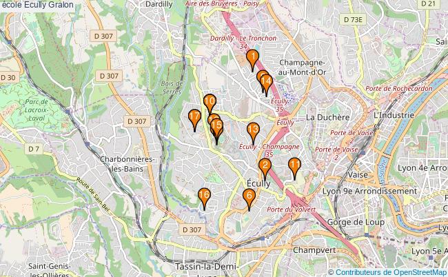 plan école Ecully Associations école Ecully : 21 associations