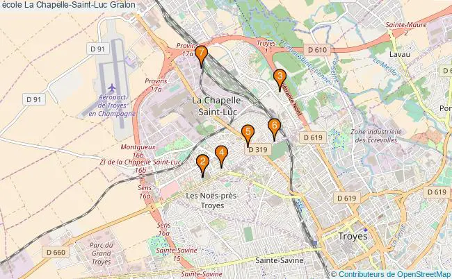 plan école La Chapelle-Saint-Luc Associations école La Chapelle-Saint-Luc : 8 associations