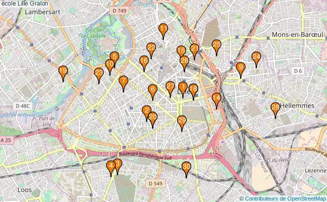 plan école Lille Associations école Lille : 403 associations