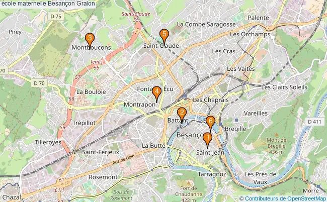 plan école maternelle Besançon Associations école maternelle Besançon : 8 associations