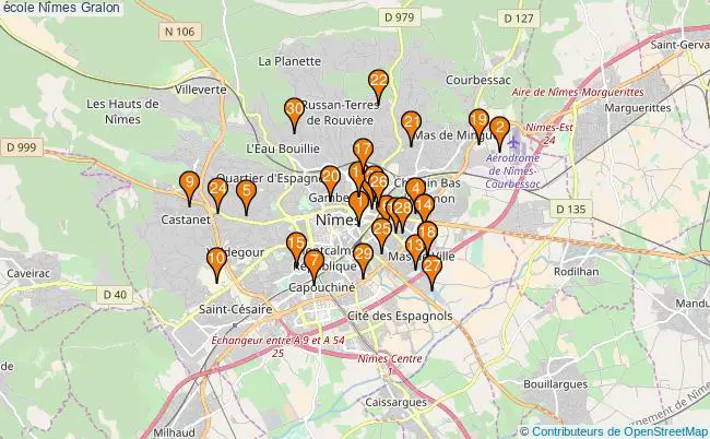 plan école Nîmes Associations école Nîmes : 48 associations