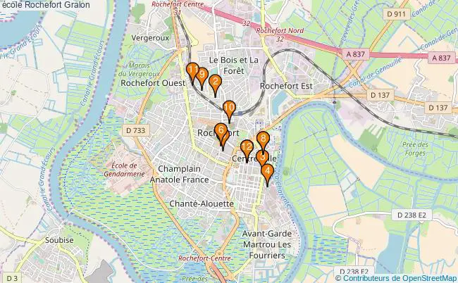 plan école Rochefort Associations école Rochefort : 19 associations