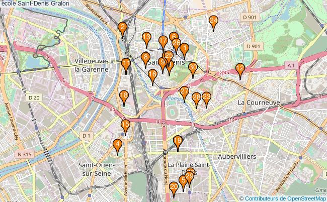 plan école Saint-Denis Associations école Saint-Denis : 37 associations