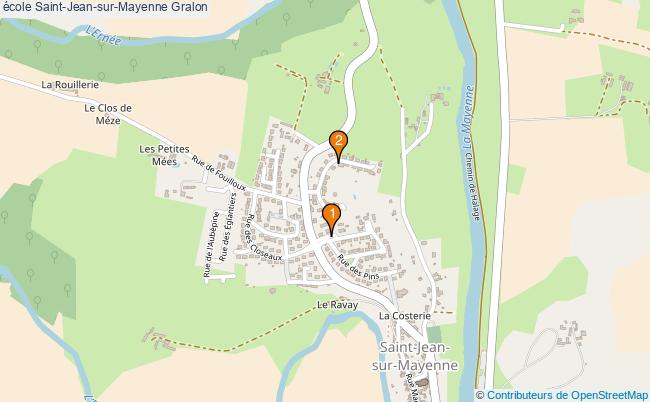 plan école Saint-Jean-sur-Mayenne Associations école Saint-Jean-sur-Mayenne : 2 associations