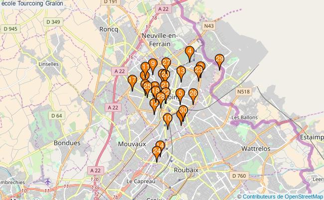 plan école Tourcoing Associations école Tourcoing : 76 associations
