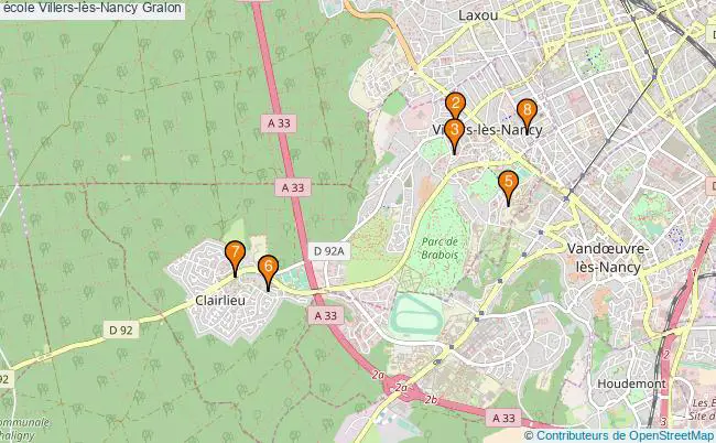 plan école Villers-lès-Nancy Associations école Villers-lès-Nancy : 8 associations