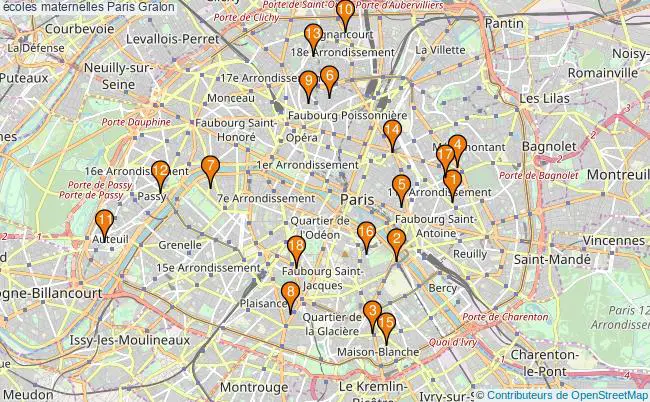 plan écoles maternelles Paris Associations écoles maternelles Paris : 20 associations