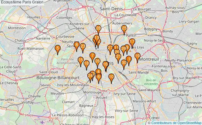 plan Écosystème Paris Associations Écosystème Paris : 182 associations