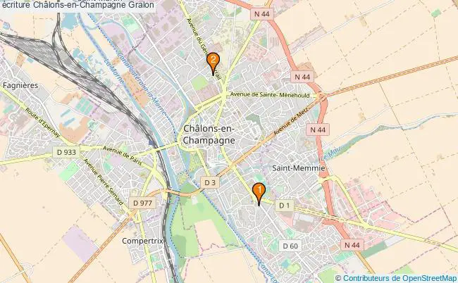 plan écriture Châlons-en-Champagne Associations écriture Châlons-en-Champagne : 3 associations