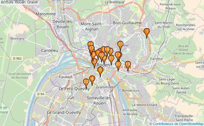 plan écriture Rouen Associations écriture Rouen : 28 associations
