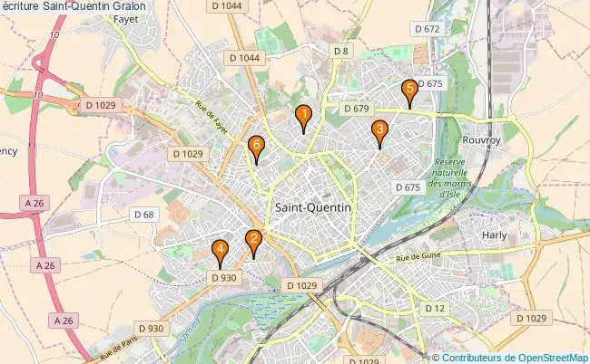plan écriture Saint-Quentin Associations écriture Saint-Quentin : 7 associations