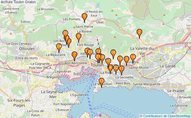 plan écriture Toulon Associations écriture Toulon : 27 associations