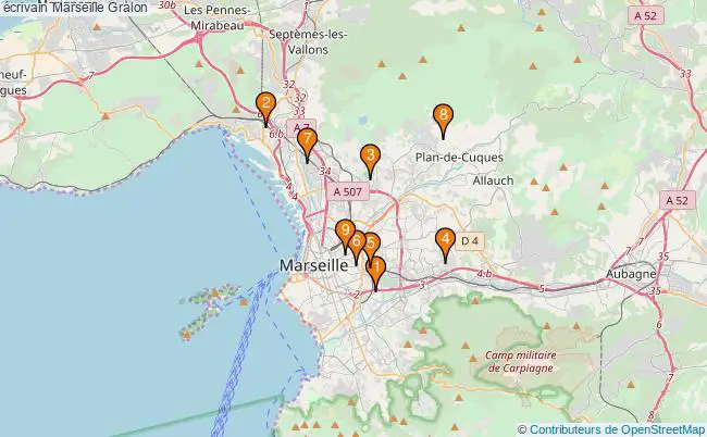 plan écrivain Marseille Associations écrivain Marseille : 11 associations
