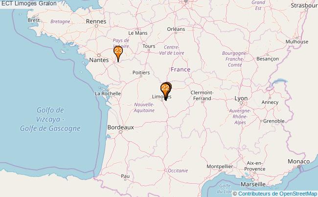 plan ECT Limoges Associations ECT Limoges : 22 associations