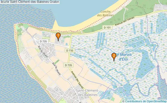 plan écurie Saint-Clément-des-Baleines Associations écurie Saint-Clément-des-Baleines : 2 associations