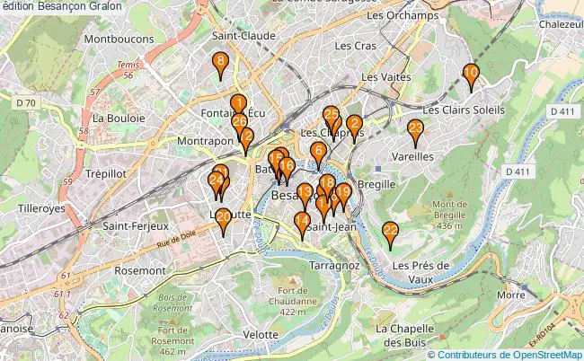 plan édition Besançon Associations édition Besançon : 40 associations