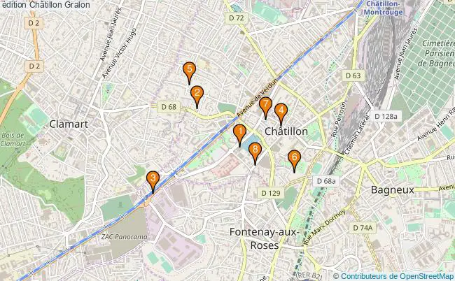 plan édition Châtillon Associations édition Châtillon : 9 associations